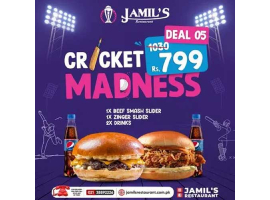 Jamil's Restaurant Cricket Deal 5 For Rs.799/-